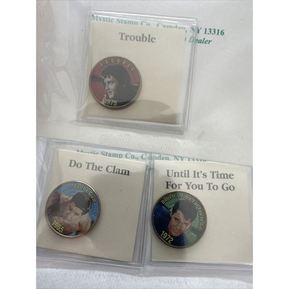 Elvis Presley Painted USA Quarters Mystic Lot 63+ commemorative authentic coins - Picture 11 of 11